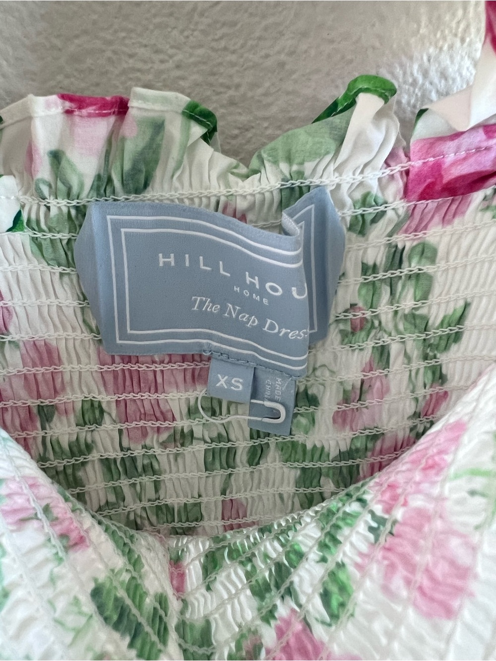 Hill House Home Women's The Ellie Nap Dress Pink Roses Floral Feminine Flirty - Picture 3 of 8